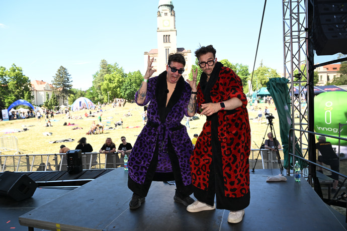 Dominik Turza alias DJ Roxtar na festivalu Mezi ploty.