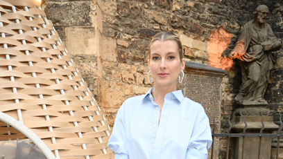 FOTO: Jitka Nováčková na otevření DEDON showroomu v Praze.