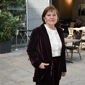 Herečka Lenka Termerová na premiéře filmu Pět švestek.