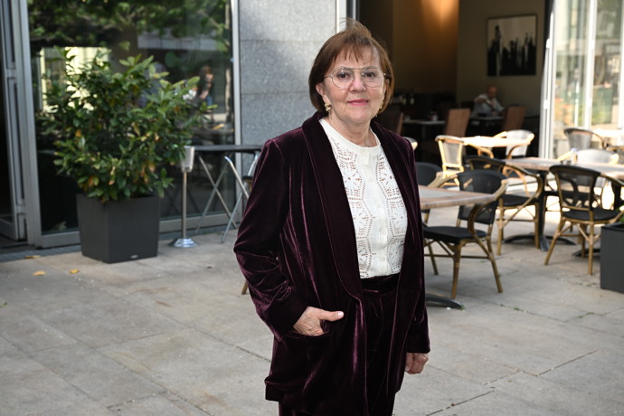 Herečka Lenka Termerová na premiéře filmu Pět švestek.