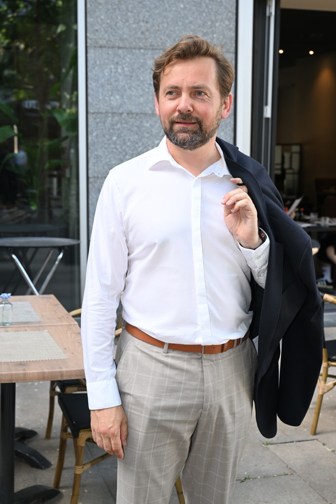 Petr Lněnička na premiéře filmu Pět švestek.