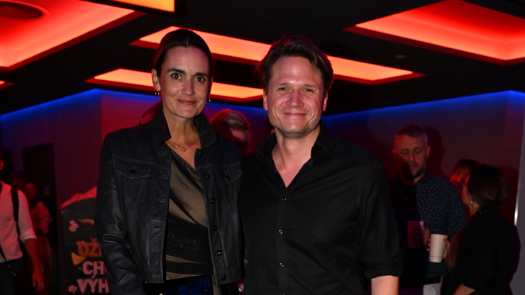 Ondřej s Danielou na premiéře filmu Vlny.