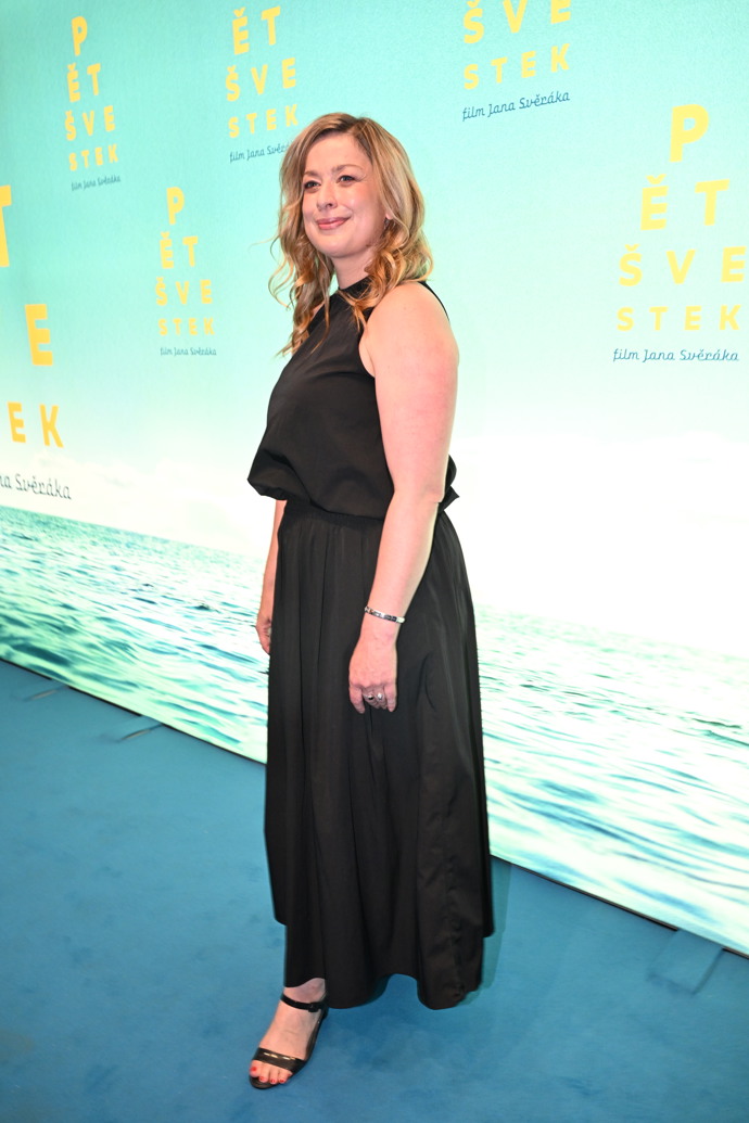 Anežka Rusevová na premiéře filmu Pět švestek.