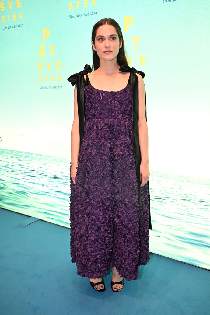 Judit Pecháček na premiéře filmu Pět švestek.