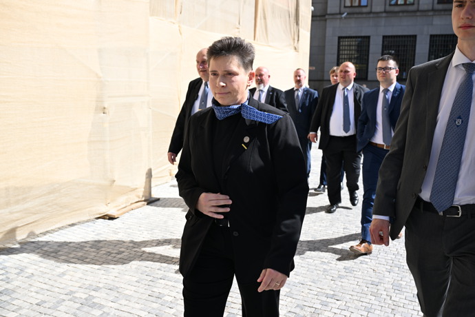 Hosté přišli na oslavu Jiřiny Bohdalové.