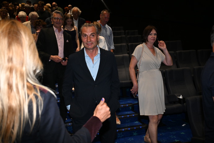 Jiří Macháček na premiéře filmu Pět švestek.