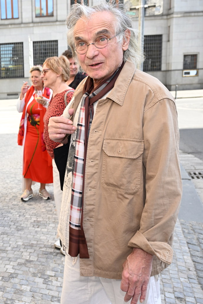 Oldřich Kaiser přišel poblahopřát Jiřině Bohdalové.