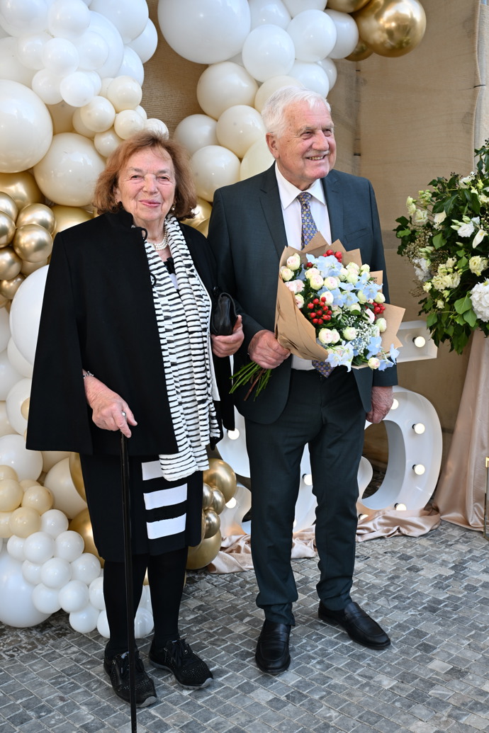 Václav Klaus s manželkou Livií.