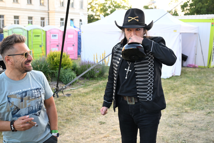 Robert Kodym na festivalu Mezi ploty 2026.