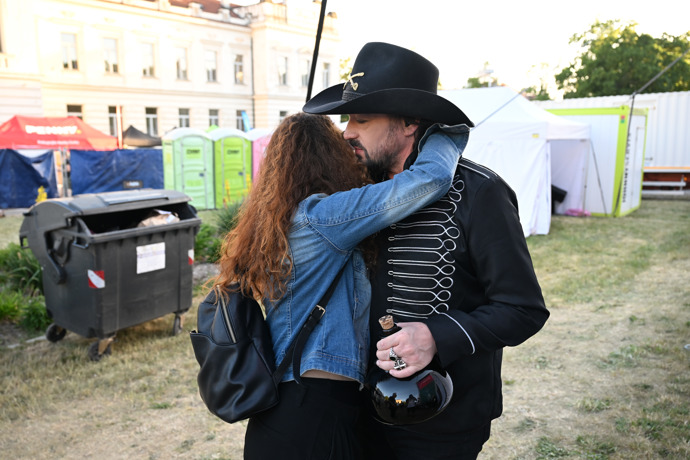 Robert Kodym na festivalu Mezi ploty 2026.