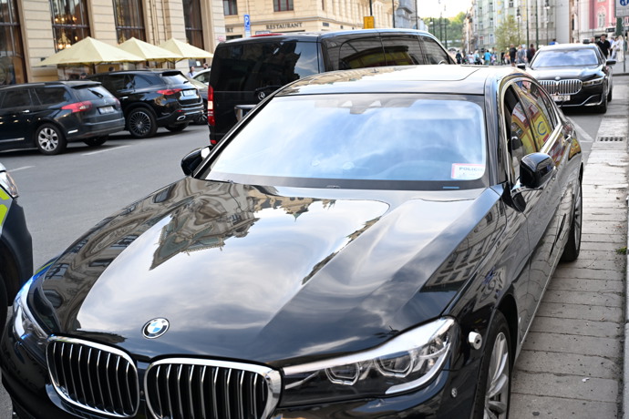 Auto Václava Klause je nabourané.