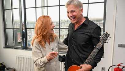 FOTO: Simona Stašová a Martin Maxa ve skvělé náladě.
