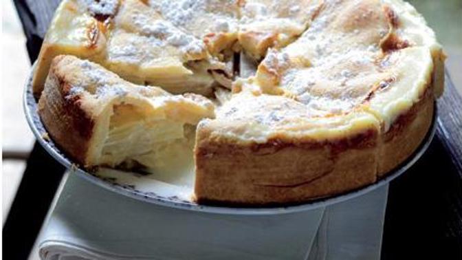 Pečení na víkend: Hruškovosmetanový koláč
