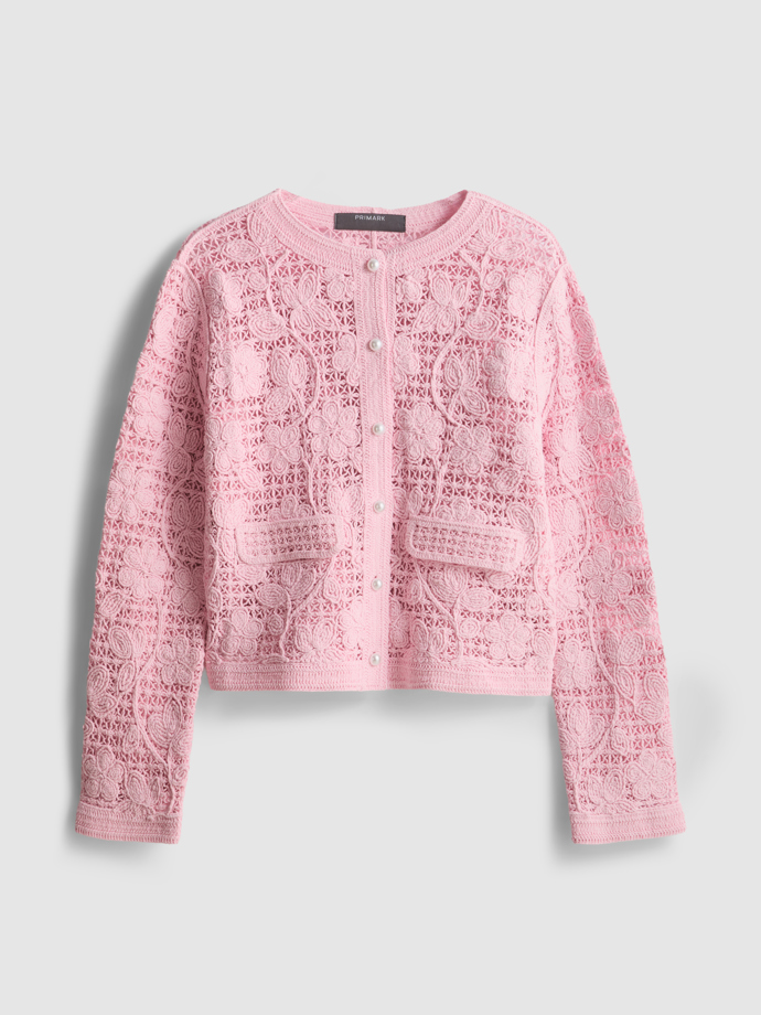 Háčkovaný kardigan, Primark, 625 Kč