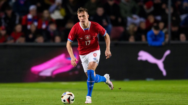 Tomáš Vlček v dresu české reprezentace.