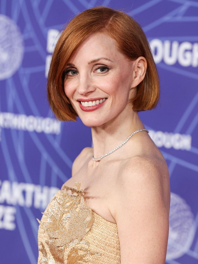 Že mikádo sluší také zrzkám dokazuje například herečka a filmová producentka Jessica Chastain.
