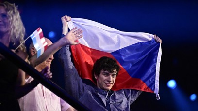 FOTO: Daniel Žižka postoupil do finále Eurovize.