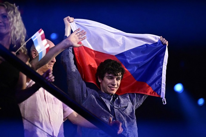 Daniel Žižka si Eurovizi velice užil.