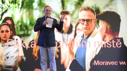 FOTO: Moderátor Václav Moravec ve čtvrtek představil svůj nový online projekt, který nese jeho jméno.