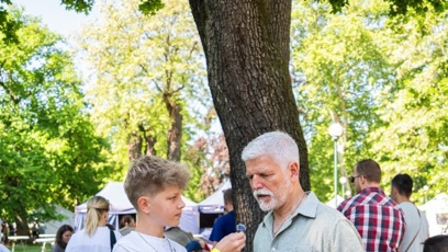 FOTO: Ještě předtím stihl dát rozhovory.