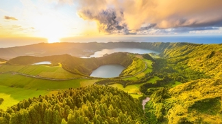 Sopečné krátery u Sete Cidades
