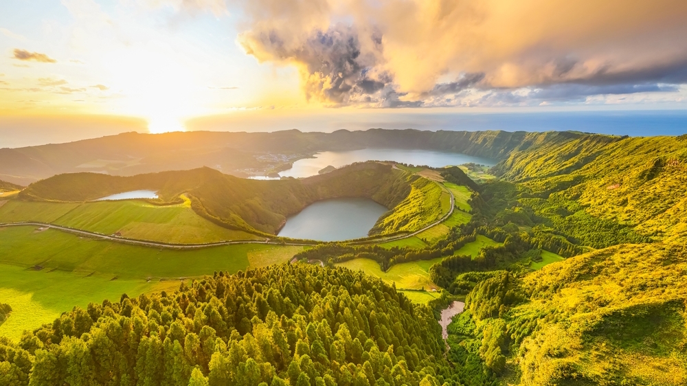 Sopečné krátery u Sete Cidades
