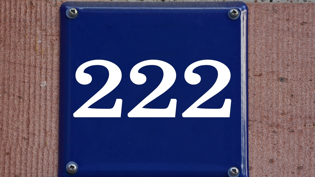 Andělské číslo 222 Andělské číslo 222