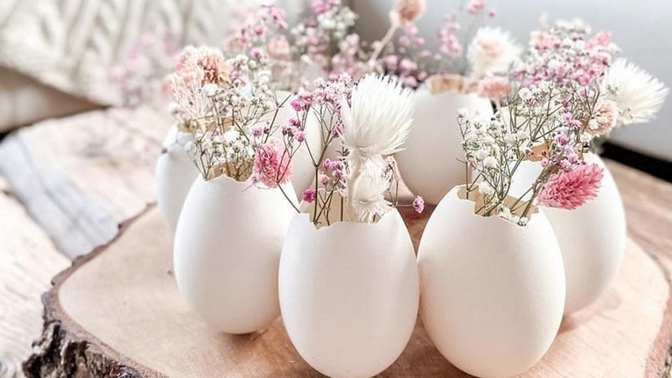 DIY romantická jarní dekorace