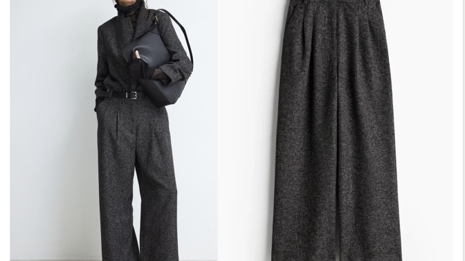 Široké kalhoty, malír, H&M, 839 Kč
