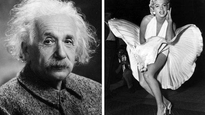 Albert Einstein a Marilyn Monoroe - poznáte i další slavné osobnosti?
 
