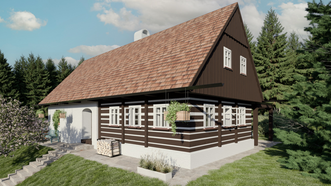 Rekonstrukce roubenky, která vyrazí dech: Architekt oživil 200 let starou chalupu a dodal jí moderní komfort
