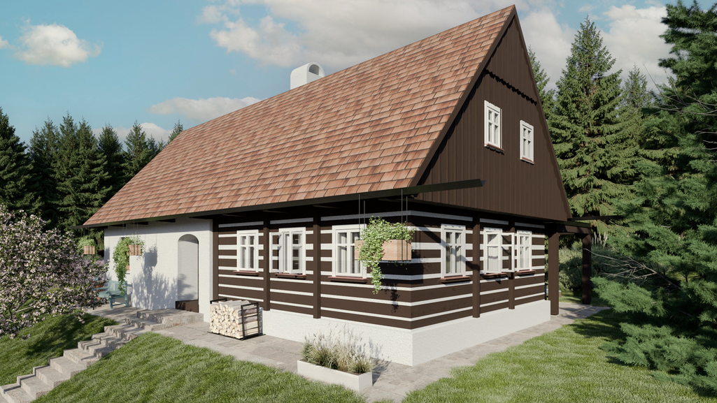 Rekonstrukce roubenky, která vyrazí dech: Architekt oživil 200 let starou chalupu a dodal jí moderní komfort