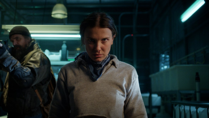 Millie Bobby Brown v seriálu Stranger Things.
