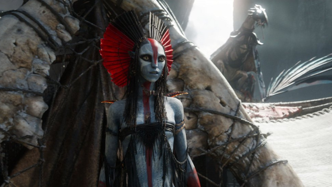 Oona Chaplin ve filmu Avatar: Oheň a popel. Oona Chaplin ve filmu Avatar: Oheň a popel.