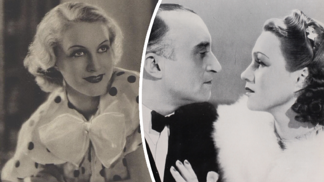Adina Mandlová, vpravo s Oldřichem Novým na plakátě k filmu Kristián
