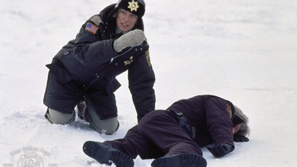 Frances McDormand ve snímku Fargo. Frances McDormand ve snímku Fargo.