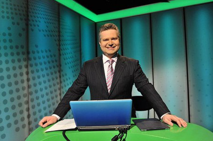 Moderátor Daniel Takáč.