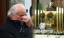 Kocáb v slzách, zlomený Janda i David Koller: Pohřeb skladatele Oskara Petra plný rockerů