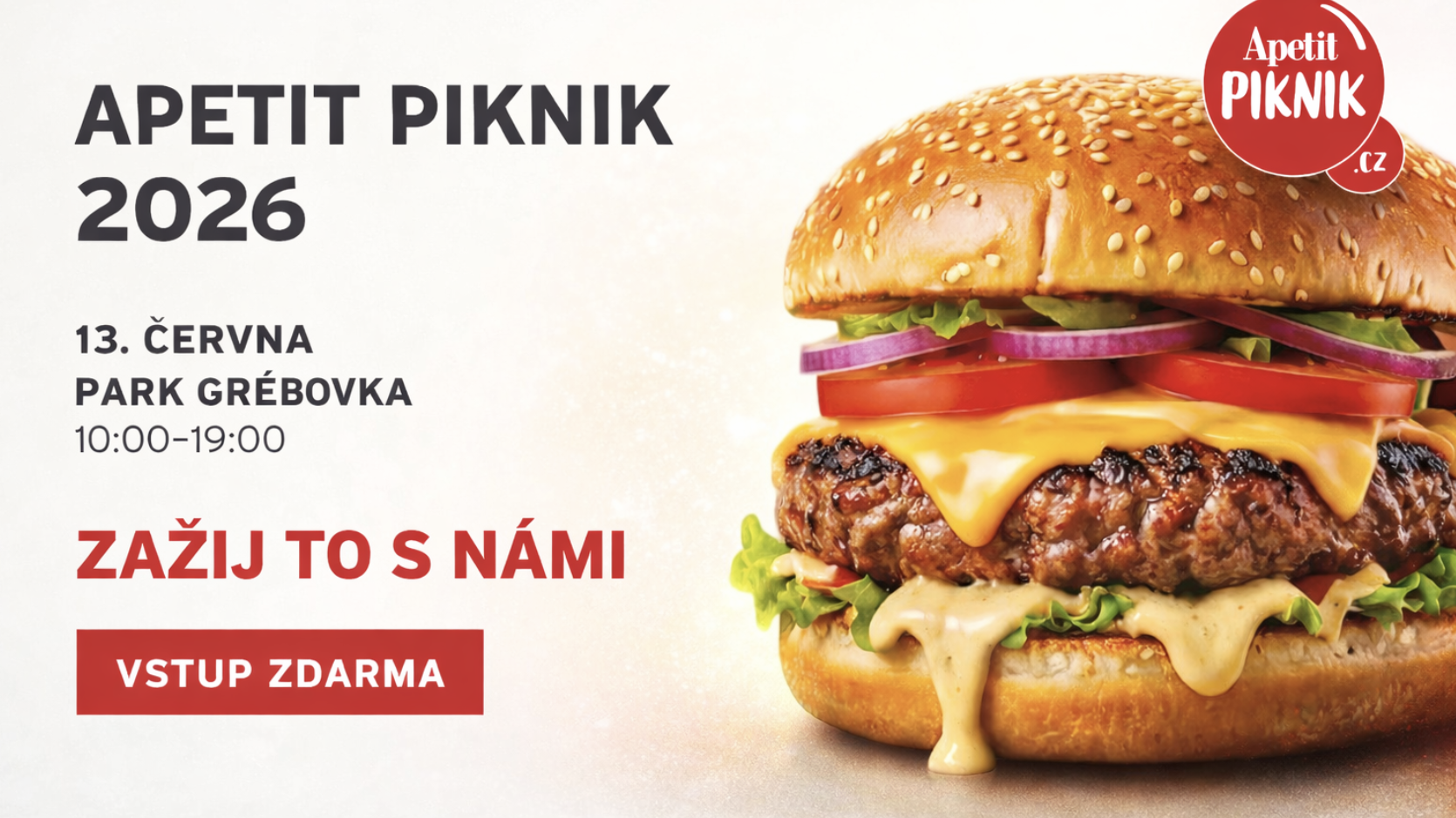 Letošní letní Apetit piknik proběhne v parku Grébovka 13. června.
