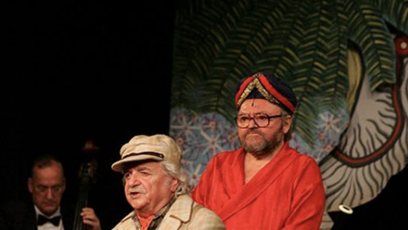 FOTO: Ladislav Smoljak, Petr Brukner a Jan Hraběta v Divadle Járy Cimrmana.