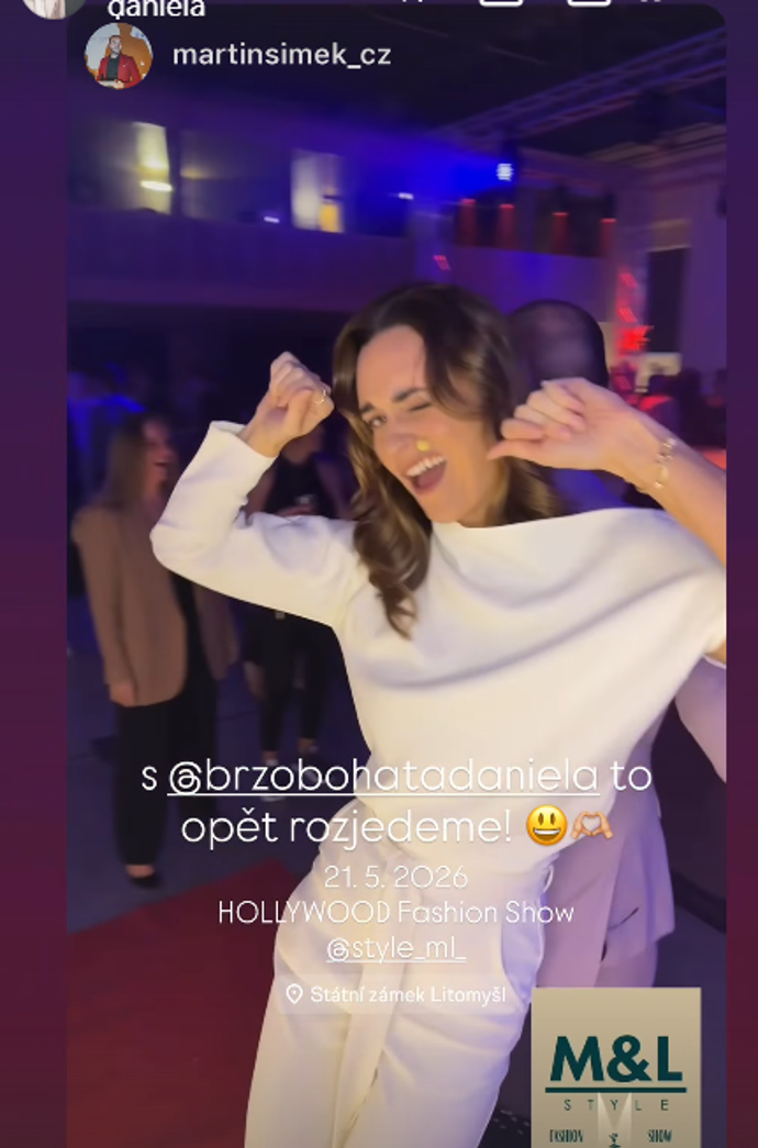 Daniela Brzobohatá se umí odvázat. 