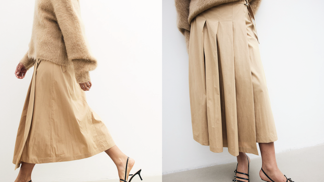 Skládaná sukně s křížením, H&M, 1 199 Kč