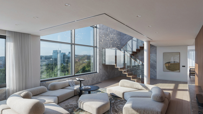 Byty Rohan City Penthouses na Rohanském nábřeží
