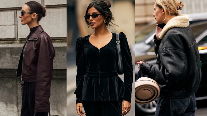 French bun street style koláž
