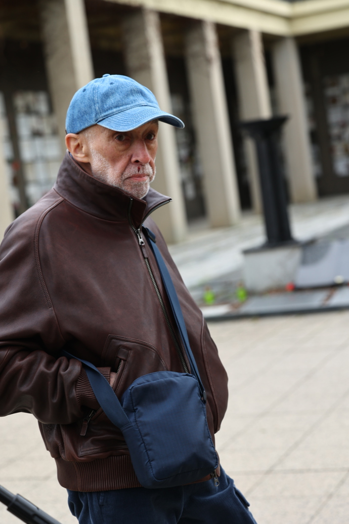 Poslední rozloučení s hudebníkem Oskarem Petrem ve Strašnicích.