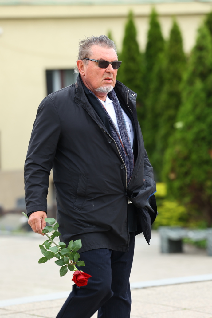 Poslední rozloučení s hudebníkem Oskarem Petrem ve Strašnicích.
