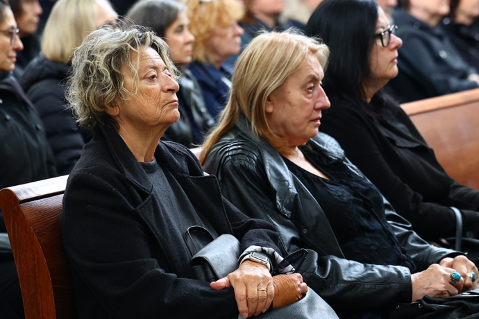 Poslední rozloučení s hudebníkem Oskarem Petrem ve Strašnicích.
