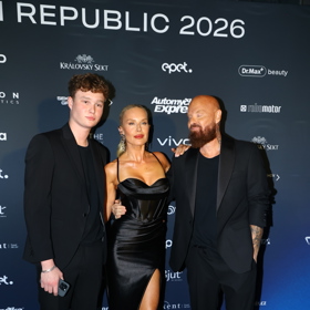 Simona Krainová vzala na finále miss manžela Karla Vágnera ml. a syna Maxe.