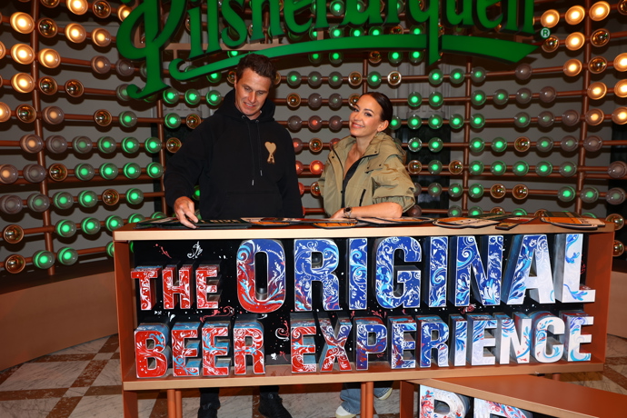 Agáta Hanychová si spolu s manželem užila akci pod záštitou Pilsner Urquell Experience.