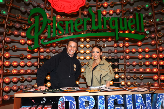 Agáta Hanychová si spolu s manželem užila akci pod záštitou Pilsner Urquell Experience.